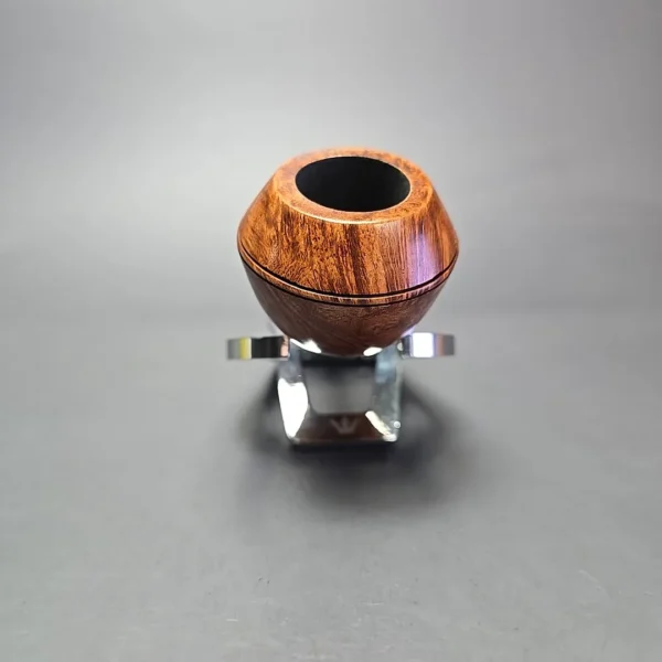 Moonshine MS02 Light Smooth Devil Dog w/ Black Stem Briar Pipe, New - Image 3