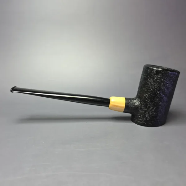 MBSD Briars "Re-Don" Sandblasted Poker w/ Boxwood, Briar Pipe, New - Image 4