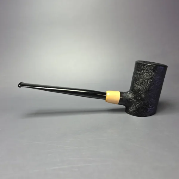 MBSD Briars "Re-Don" Sandblasted Poker w/ Boxwood, Briar Pipe, New - Image 4