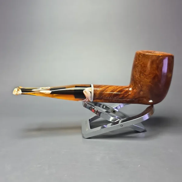 Aldo Velani Ambrosia Smooth Billiard Estate Briar Pipe, Italian Estates - Image 4