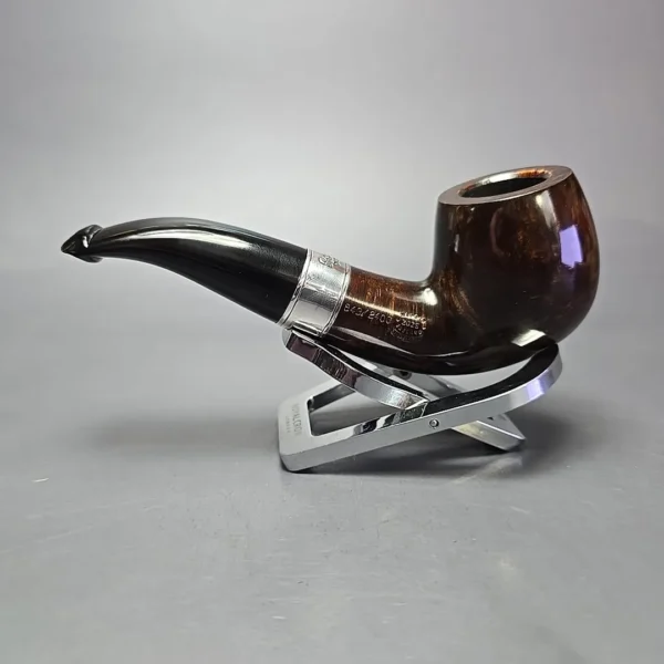 Peterson 160th Anniversary Pat. B Dark Smooth Bent Billiard Briar Pipe, New - Image 4