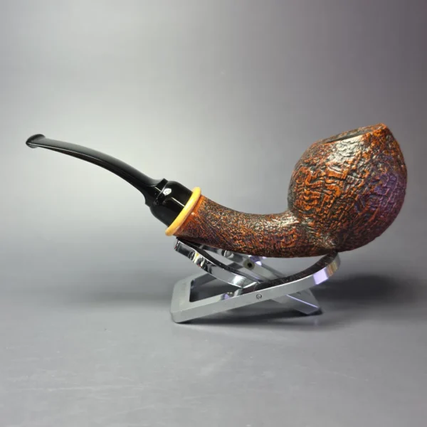 MBSD Briars Modern Masters 2 Sandblasted Blowfish w/ Boxwood Handmade Briar Pipe, New - Image 5