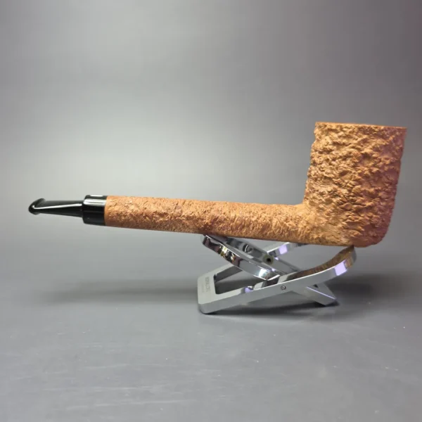 Castello Natural Vergin GG Rusticated Lovat Estate Briar Pipe, Unsmoked - Image 5
