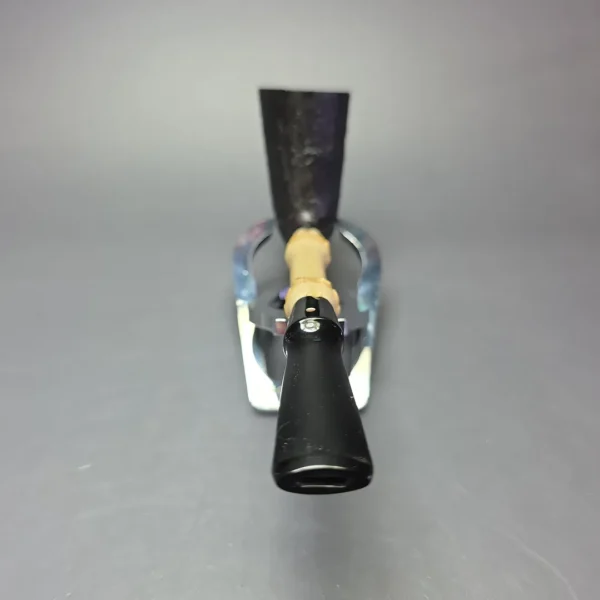 Graziano Tendi Sandblasted Nefertiti Dublin w/ Bamboo Handmade Briar Pipe, New - Image 5