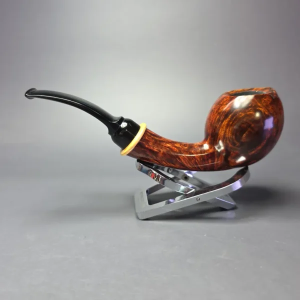 MBSD Briars Modern Masters 2 Smooth Blowfish w/ Boxwood Handmade Briar Pipe, New - Image 5