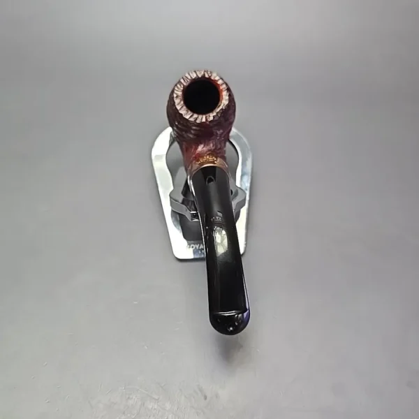 Peterson 2025 Christmas Pipe 230 Rusticated Bent Billiard w/ Copper Briar Pipe, Unsmoked - Image 5