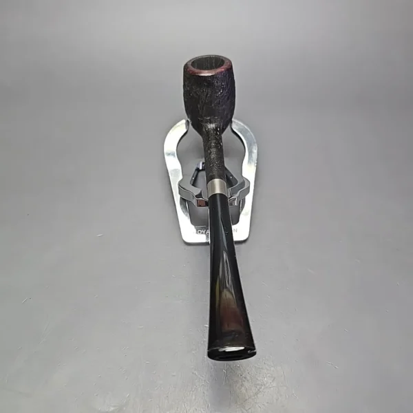 Bruno Nuttens Mini Bing B1 Partially Sandblasted Billiard w/ Aluminum Briar Pipe, New - Image 5