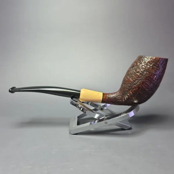 MBSD Briars Modern Masters 3 Sandblasted Tulip w/ Boxwood Handmade Briar Pipe, New - Image 5