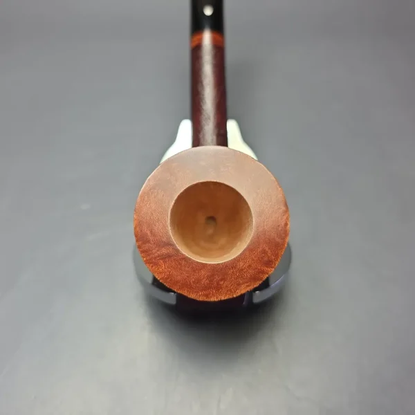 Graziano Tendi Partially Sandblasted Long Shank Pot Handmade Briar Pipe, New - Image 6