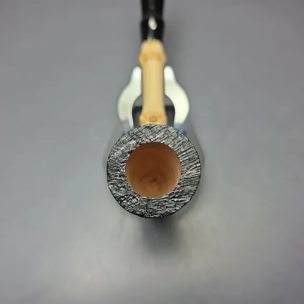 Graziano Tendi Sandblasted Nefertiti Dublin w/ Bamboo Handmade Briar Pipe, New - Image 6