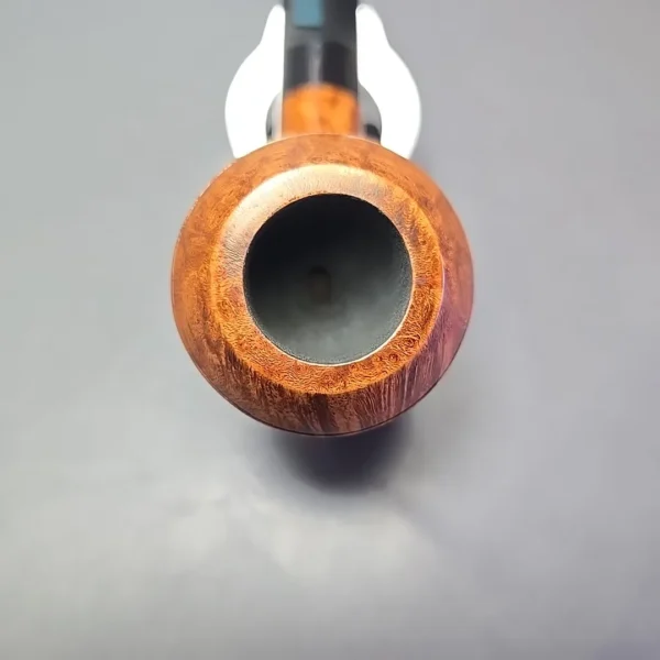 Moonshine MS02 Light Smooth Devil Dog w/ Black Stem Briar Pipe, New - Image 6