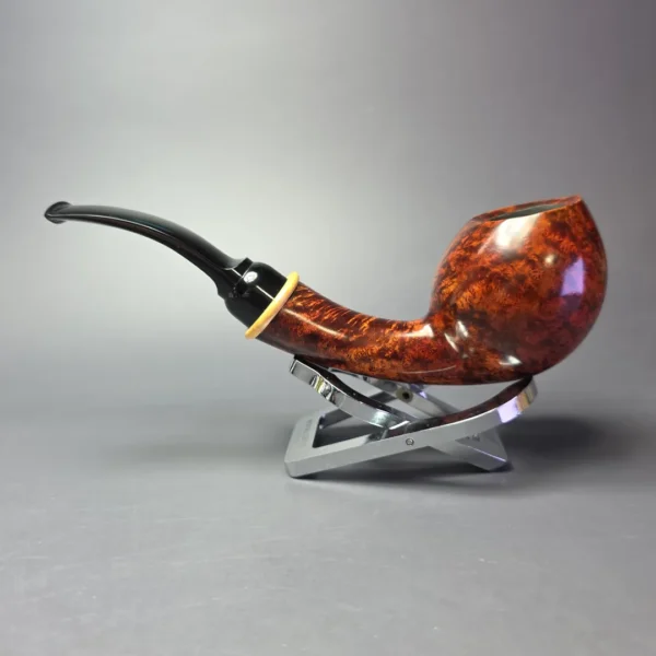 MBSD Briars Modern Masters 2 Smooth Blowfish w/ Boxwood Handmade Briar Pipe, New - Image 6