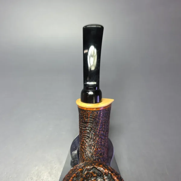 MBSD Briars Modern Masters 2 (K) Sandblasted Blowfish w/ Boxwood Handmade Briar Pipe, New - Image 7