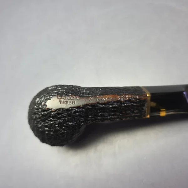 Savinelli Oscar Tiger 504 Rusticated Bulldog Estate Briar Pipe, Italian Estates, 6mm - Image 7