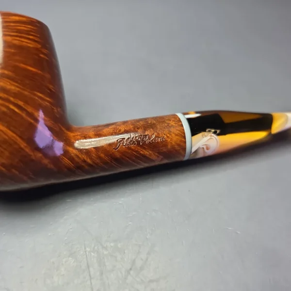 Aldo Velani Ambrosia Smooth Billiard Estate Briar Pipe, Italian Estates - Image 7