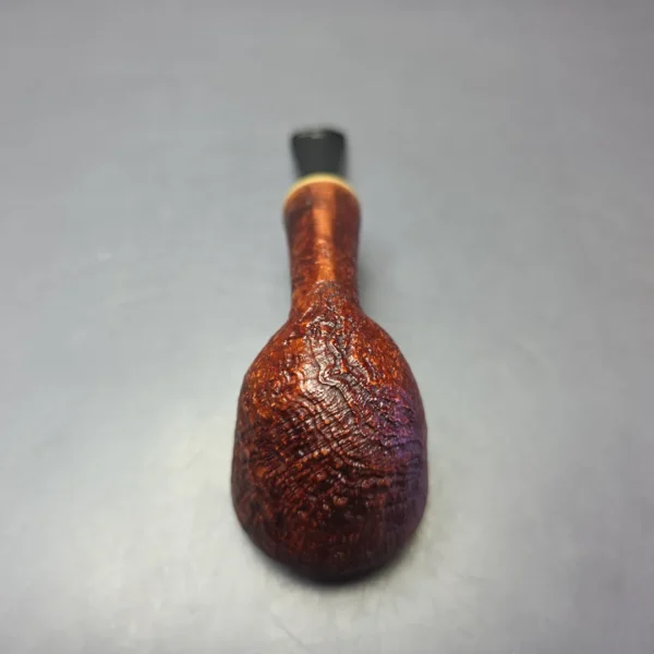 Graziano Tendi Partially Sandblasted Dublin w/ Boxwood Handmade Briar Pipe, New - Image 7