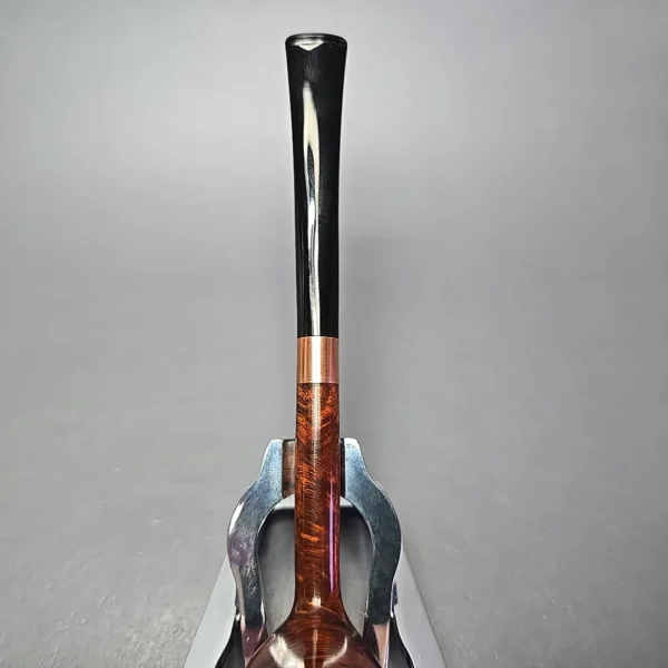 Bruno Nuttens Mini Bing B3 Smooth Billiard w/ Copper Briar Pipe, New - Image 7