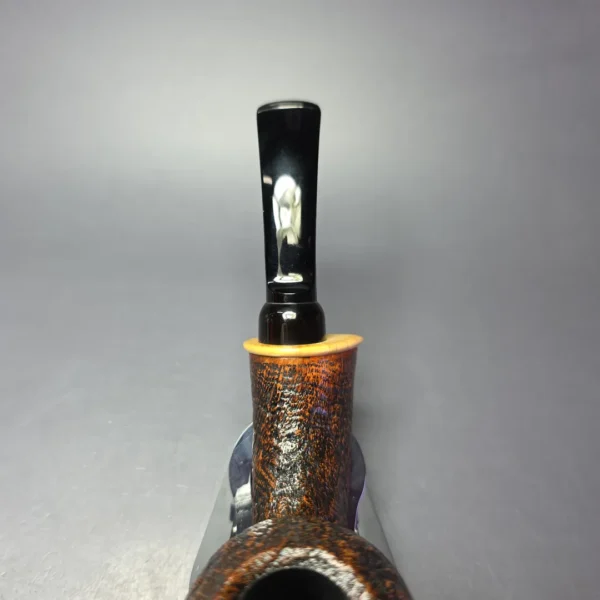 MBSD Briars Modern Masters 2 Sandblasted Blowfish w/ Boxwood Handmade Briar Pipe, New - Image 7