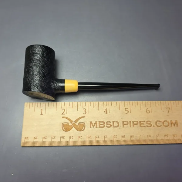 MBSD Briars "Re-Don" Sandblasted Poker w/ Boxwood, Briar Pipe, New - Image 8