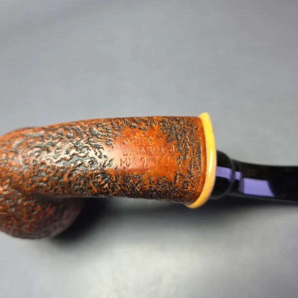 MBSD Briars Modern Masters 2 Sandblasted Blowfish w/ Boxwood Handmade Briar Pipe, New - Image 8