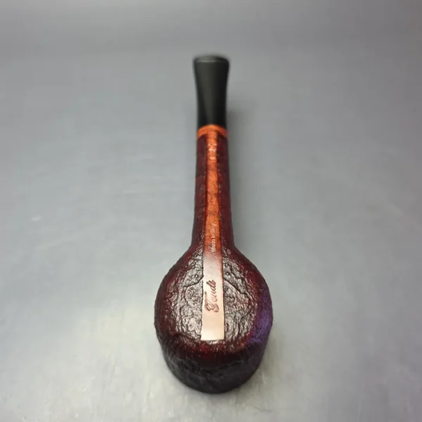 Graziano Tendi Partially Sandblasted Long Shank Pot Handmade Briar Pipe, New - Image 8