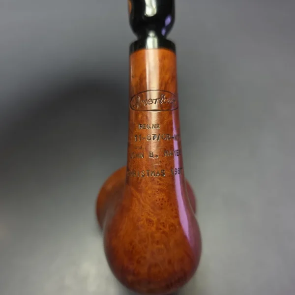 American Smoking Pipe Company Christmas 1987 Smooth Calabash Estate Briar Pipe, American Estates - Image 8