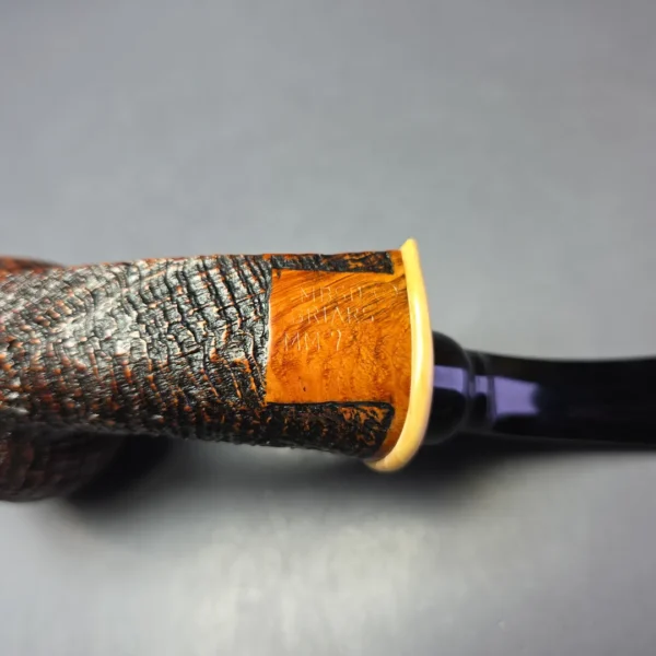 MBSD Briars Modern Masters 2 (K) Sandblasted Blowfish w/ Boxwood Handmade Briar Pipe, New - Image 9