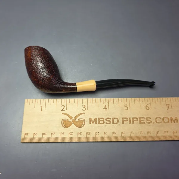 MBSD Briars Modern Masters 3 Sandblasted Tulip w/ Boxwood Handmade Briar Pipe, New - Image 9