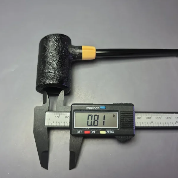 MBSD Briars "Re-Don" Sandblasted Poker w/ Boxwood, Briar Pipe, New - Image 9