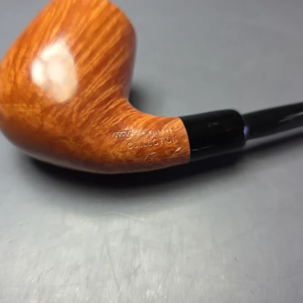 Castello Collection 4K Smooth Bent Billiard Estate Briar Pipe, Unsmoked - Image 9