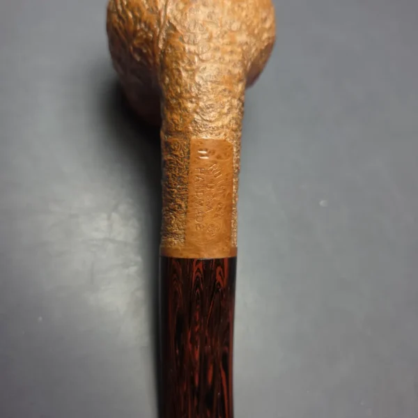 Brian Ruthenberg 2011 Natural Sandblasted Brandy Estate Briar Pipe, American Estates - Image 9
