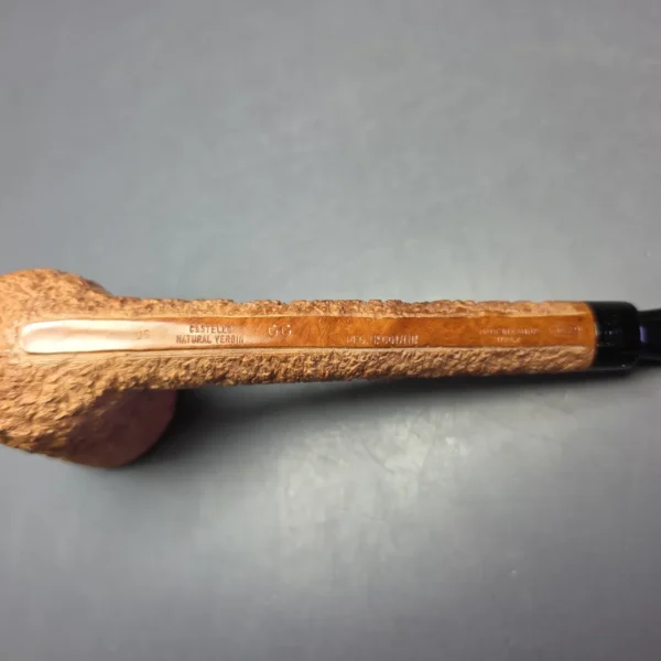 Castello Natural Vergin GG Rusticated Lovat Estate Briar Pipe, Unsmoked - Image 9