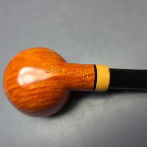 Graziano Tendi Smooth Bullcap Rhodesian w/ Boxwood Handmade Briar Pipe, New - Image 9