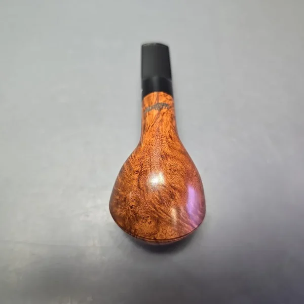 Moonshine MS02 Light Smooth Devil Dog w/ Black Stem Briar Pipe, New - Image 9