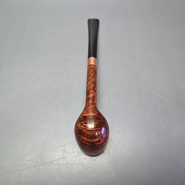 Bruno Nuttens Mini Bing B3 Smooth Billiard w/ Copper Briar Pipe, New - Image 9