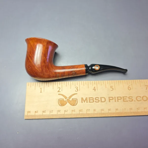 American Smoking Pipe Company Christmas 1987 Smooth Calabash Estate Briar Pipe, American Estates - Image 9