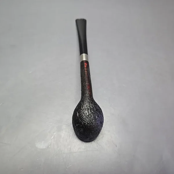 Bruno Nuttens Mini Bing B1 Partially Sandblasted Billiard w/ Aluminum Briar Pipe, New - Image 8