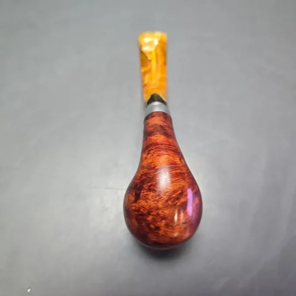 Molina Ambra 100 Smooth Bent Billiard Briar Pipe, New, 9mm - Image 9