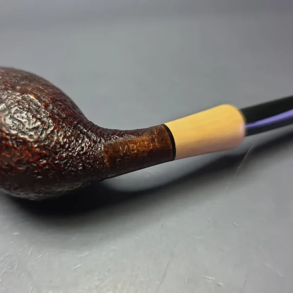MBSD Briars Modern Masters 3 Sandblasted Tulip w/ Boxwood Handmade Briar Pipe, New - Image 9