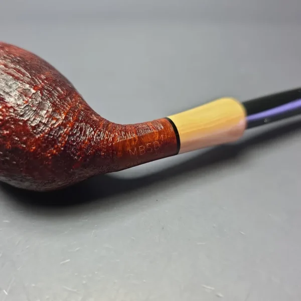 MBSD Briars Modern Masters 3 Sandblasted Tulip w/ Boxwood Handmade Briar Pipe, New - Image 9