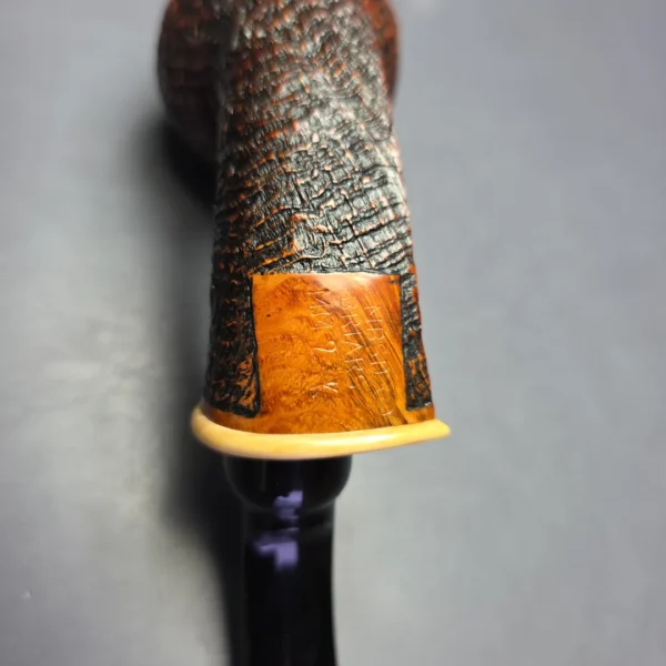 MBSD Briars Modern Masters 2 (K) Sandblasted Blowfish w/ Boxwood Handmade Briar Pipe, New - Image 10