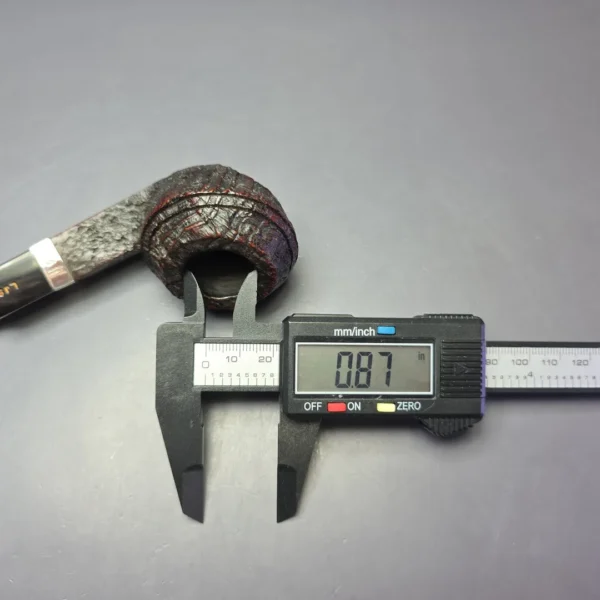 Ferndown (c. 1980s) Bark 3 Star Sandblasted Bulldog w/ Silver Estate Briar Pipe, English Estates - Image 10