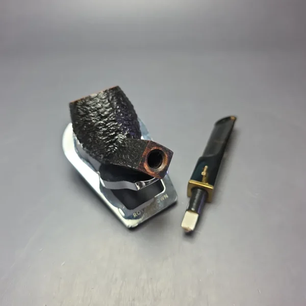 Savinelli Oscar Tiger 504 Rusticated Bulldog Estate Briar Pipe, Italian Estates, 6mm - Image 10