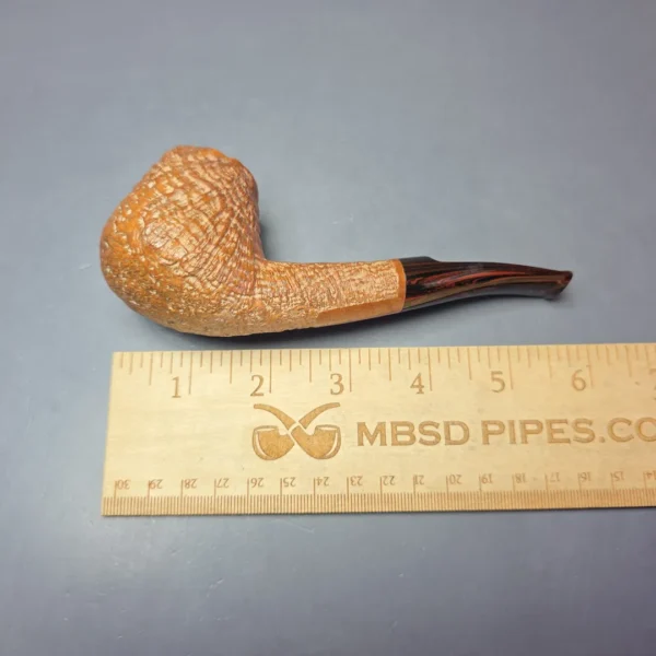 Brian Ruthenberg 2011 Natural Sandblasted Brandy Estate Briar Pipe, American Estates - Image 10