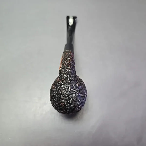 Castello Sea Rock Briar 4K Partially Rusticated Bent Egg Estate Briar Pipe, Unsmoked - Image 10