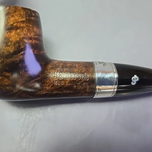 Peterson 160th Anniversary Pat. OB Dark Smooth Billiard Briar Pipe, New - Image 10