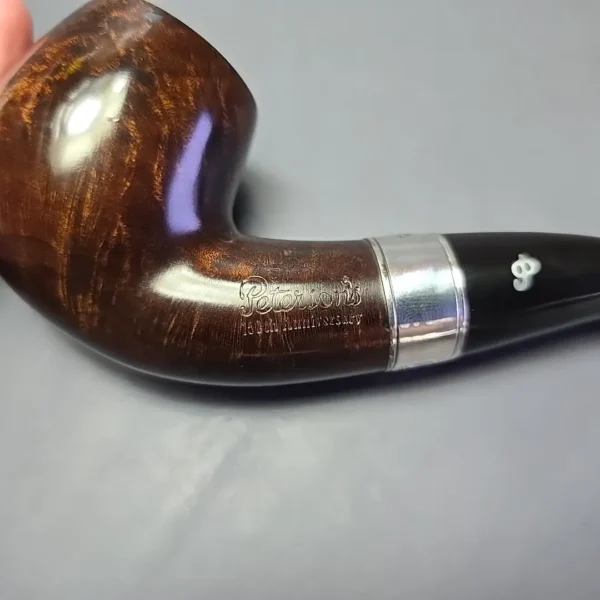 Peterson 160th Anniversary Pat. B Dark Smooth Bent Billiard Briar Pipe, New - Image 10