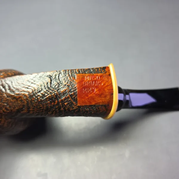 MBSD Briars Modern Masters 2 Sandblasted Blowfish w/ Boxwood Handmade Briar Pipe, New - Image 10