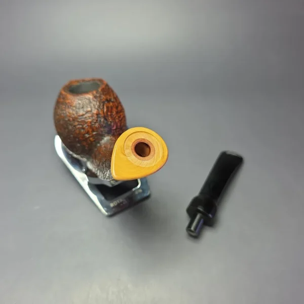MBSD Briars Modern Masters 2 Sandblasted Blowfish w/ Boxwood Handmade Briar Pipe, New - Image 11