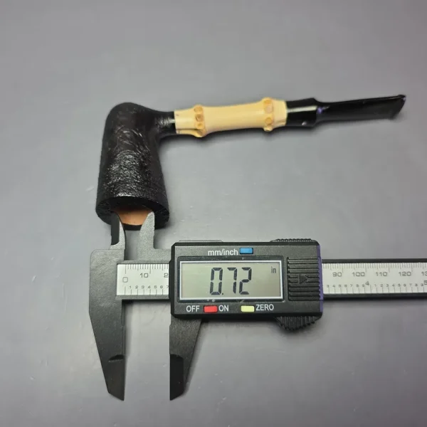 Graziano Tendi Sandblasted Nefertiti Dublin w/ Bamboo Handmade Briar Pipe, New - Image 11